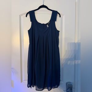 Kische Navy Sleeveless Midi Dress